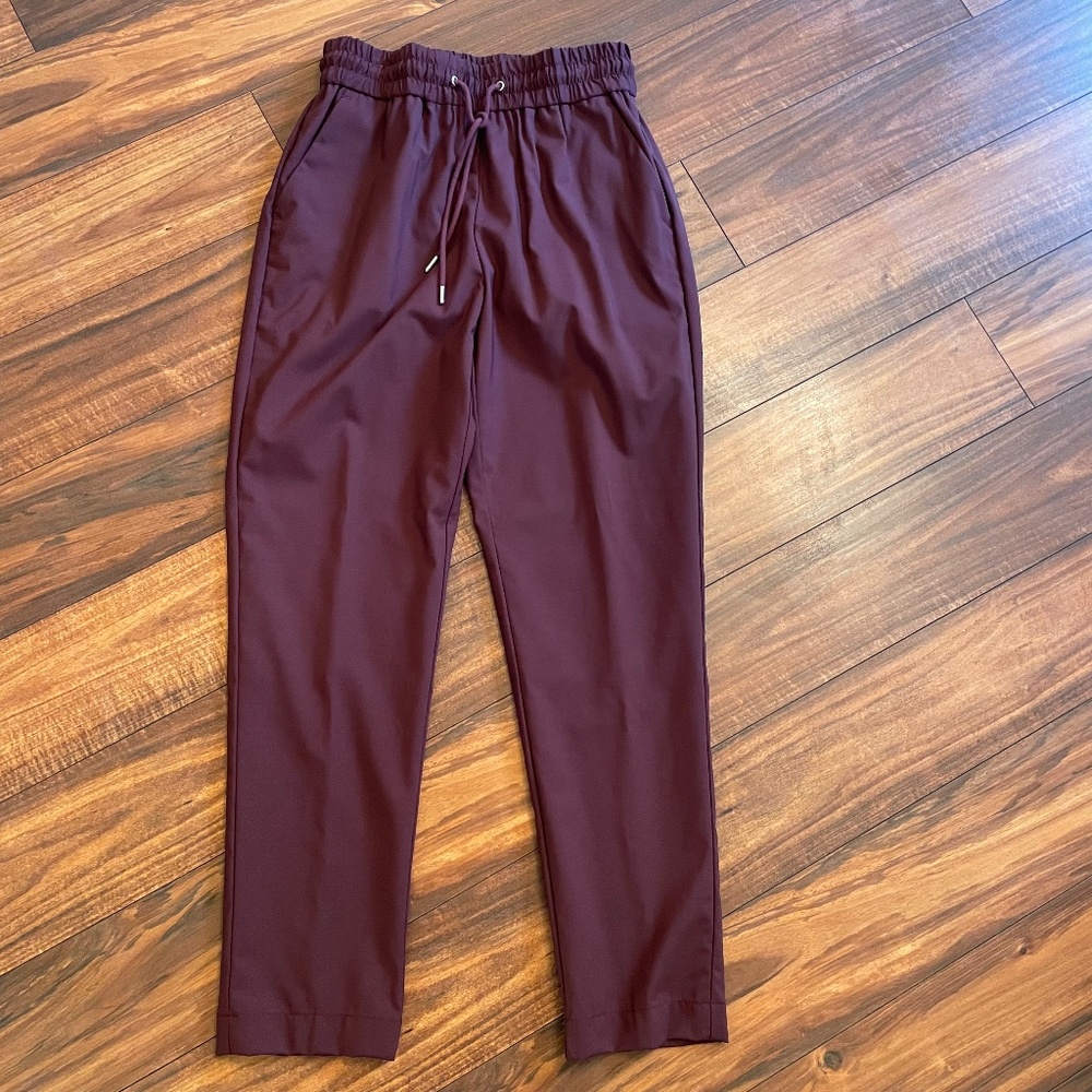 GRANA worsted wool burgundy Ankle Pant XS NWOT